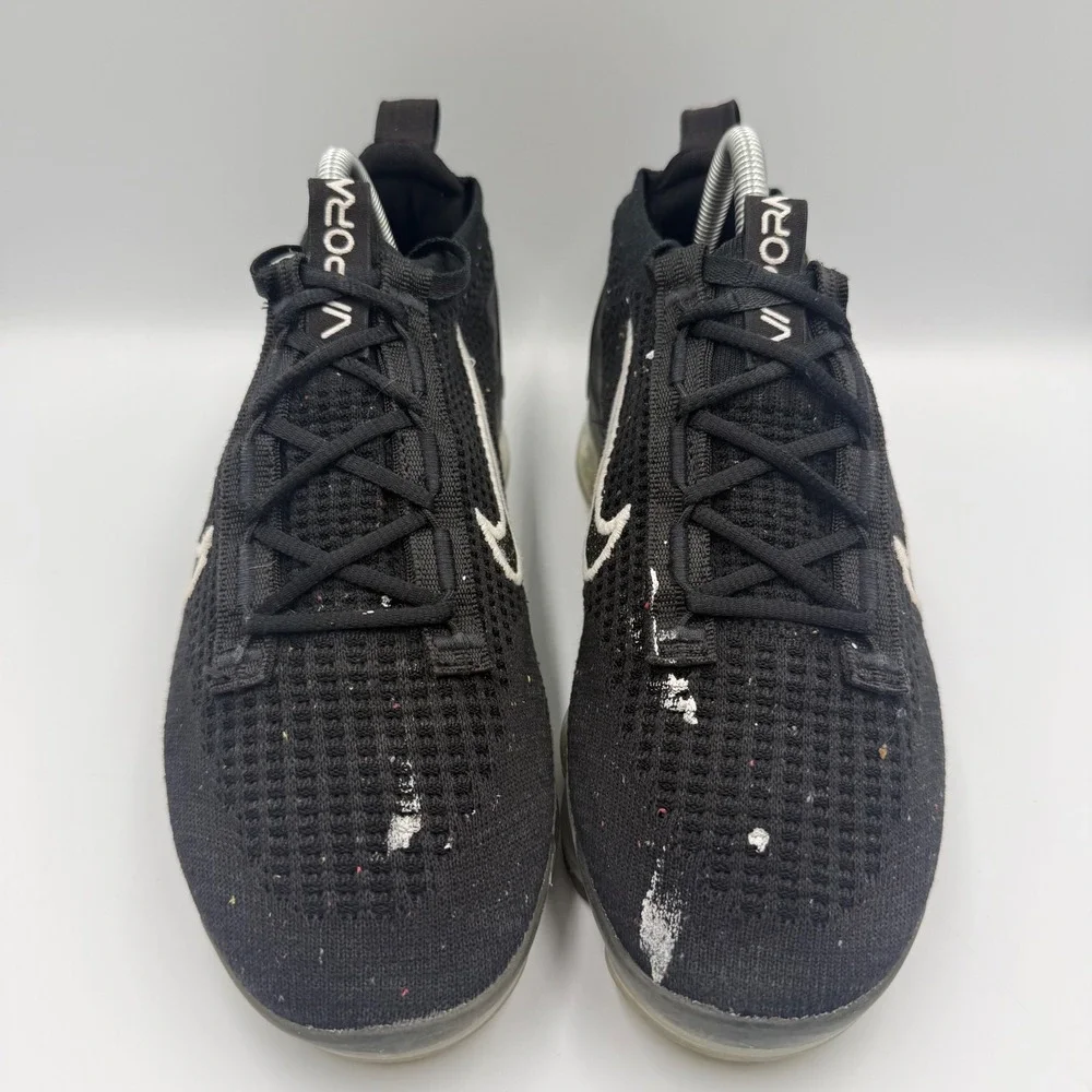 Nike Air VaporMax 2021 FK Womens Size 9 Running Shoes Flyknit Black DC4112-002